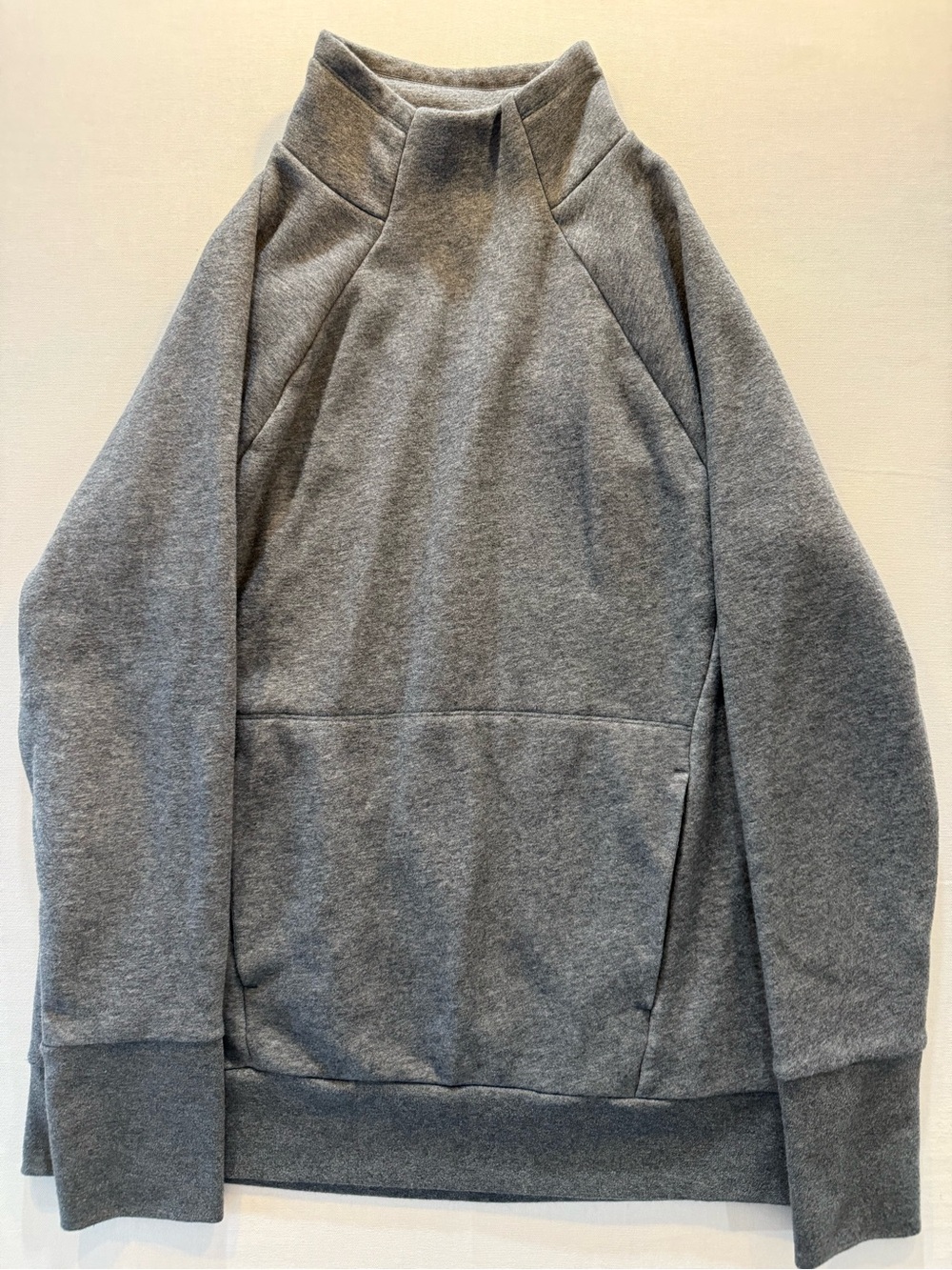 Fabletics Heather Gray Mock Neck Pullover